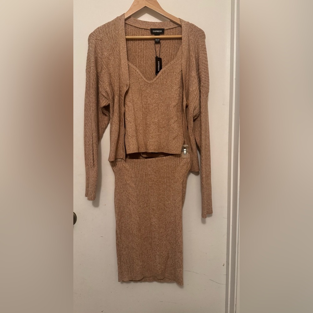 Express sweater skirt set